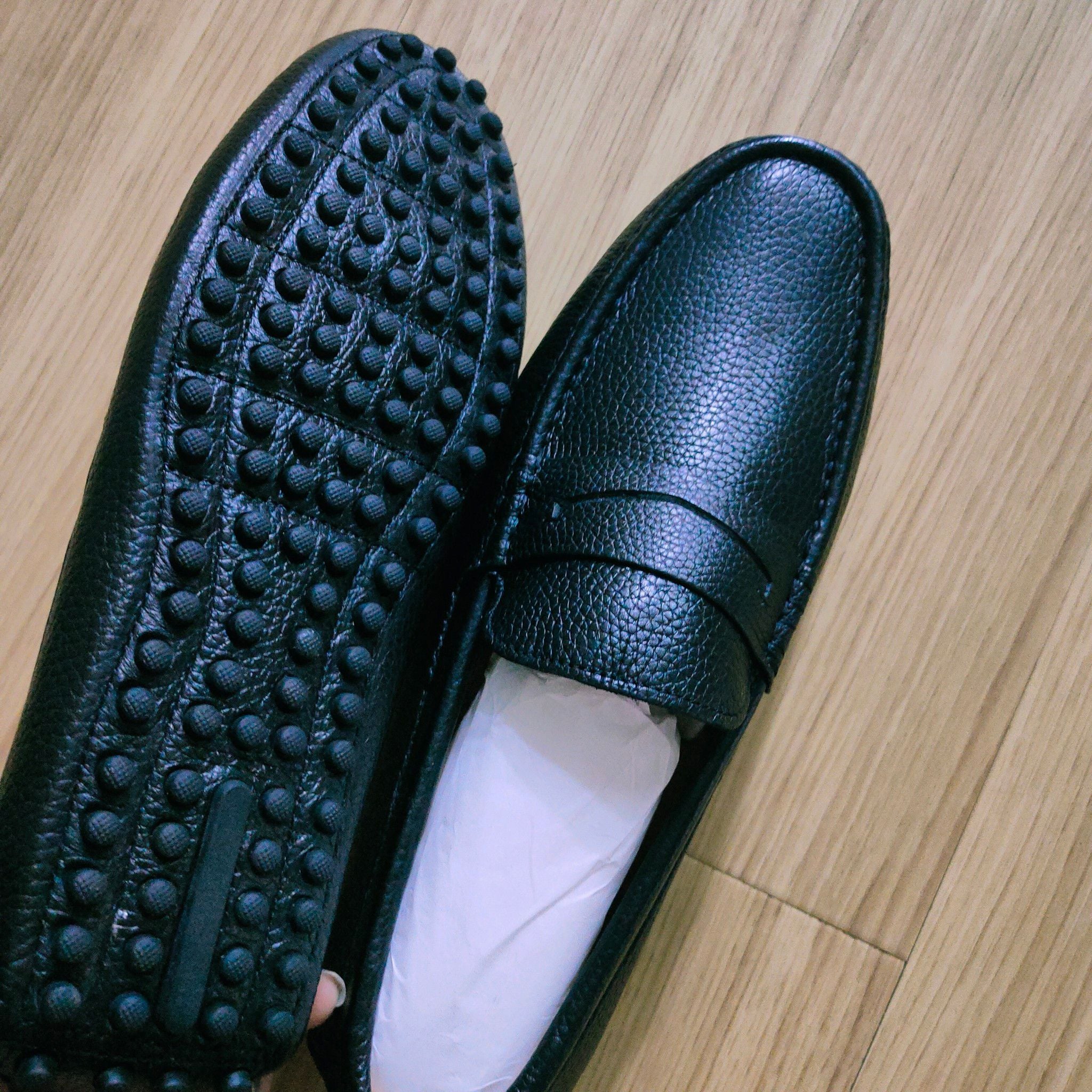  LW31-10 - giày nam đế gai màu đen- MARC 