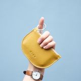  Ví mini da thật đựng tiền và thẻ hoặc làm móc chìa khóa nhiều màu LS06 MINK 