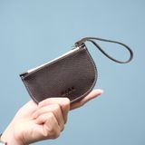  Ví mini da thật đựng tiền và thẻ hoặc làm móc chìa khóa nhiều màu LS06 MINK 