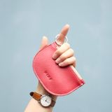  Ví mini da thật đựng tiền và thẻ hoặc làm móc chìa khóa nhiều màu LS06 MINK 