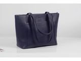  GP01-71- Far-Flu Tote - In Natural Milled Leather - Blue Navy 