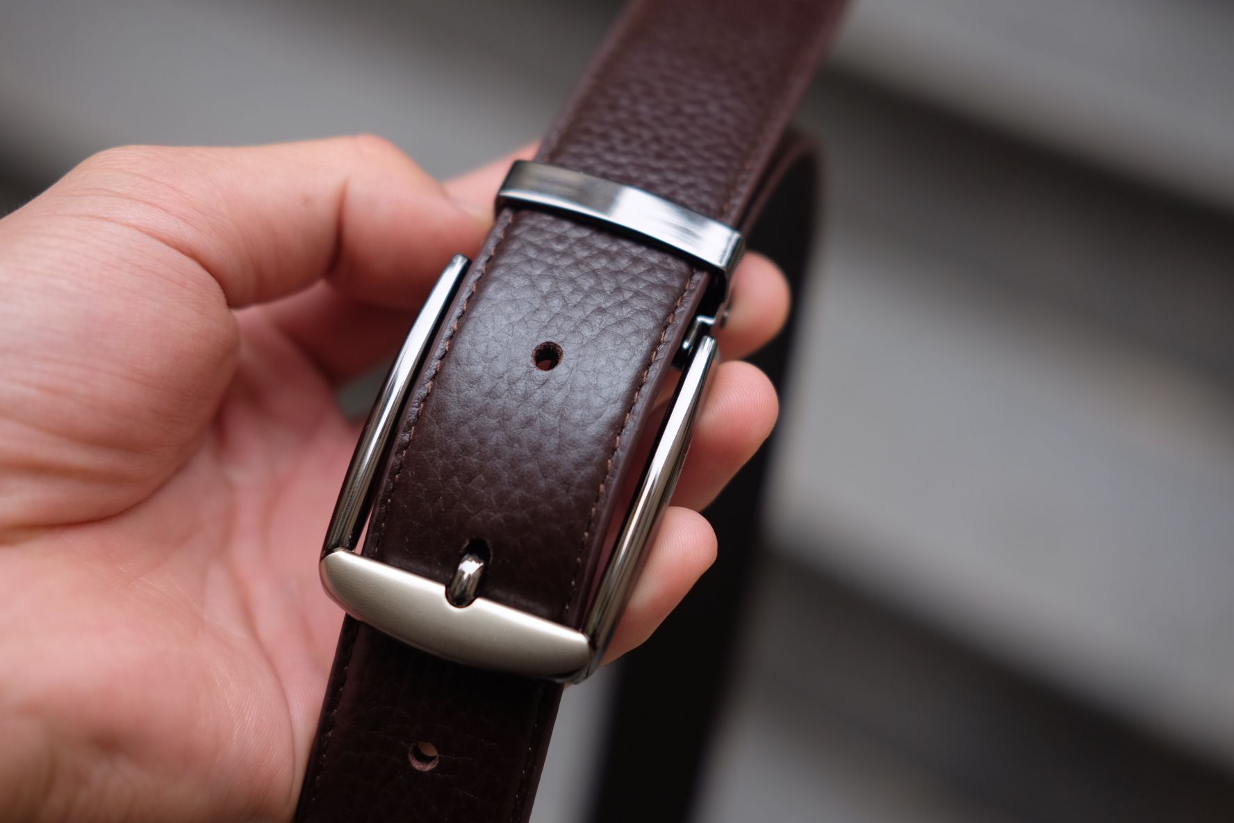  YO92 - CUPID - Mặt dây lưng nam khóa mạ Crom cao cấp 