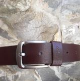  KONG -Dây thắt lưng nam da thật 1 lớp nguyên miếng màu đen - YJ88-20 