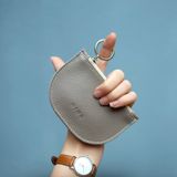  Ví mini da thật đựng tiền và thẻ hoặc làm móc chìa khóa nhiều màu LS06 MINK 