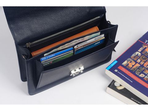  BAG - Túi xách nữ da thật màu đen - GO65-10 