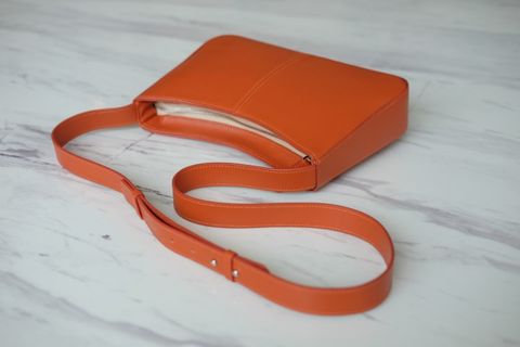  BERRY- Túi đeo chéo, đeo vai da bò thật màu da cam IT05-40 