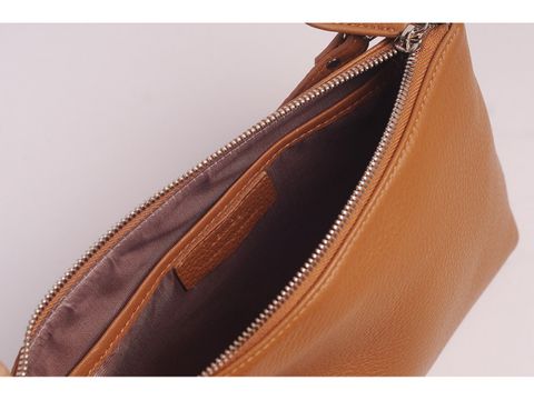  CROSSBODY BAG - IN NATURAL MILLED LEATHER - GV75-20 
