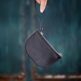  Ví mini da thật đựng tiền và thẻ hoặc làm móc chìa khóa nhiều màu LS06 MINK 