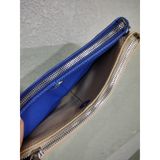  Crossbody- Túi đeo chéo 2 ngăn màu be vs xanh coban - GQ66- 2670 