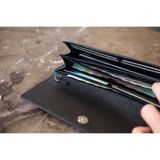  FINN - Ví 2 gấp nữ da thật dáng dài có quai đeo chéo HP72 