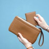  TIN - Clutch ví nữ cầm tay da thật nguyên tấm lớp 1 cao cấp nhiều màu LS11 