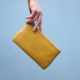  TIN - Clutch ví nữ cầm tay da thật nguyên tấm lớp 1 cao cấp nhiều màu LS11 