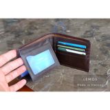  Ví nam Oppa da bò thật dáng ngang - Màu nâu - HX23-20 