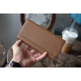  FINN - Ví 2 gấp nữ da thật dáng dài có quai đeo chéo HP72 