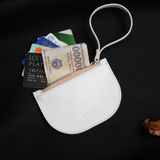  Ví mini da thật đựng tiền và thẻ hoặc làm móc chìa khóa nhiều màu LS06 MINK 