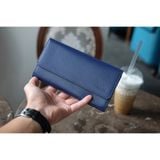  FINN - Ví 2 gấp nữ da thật dáng dài có quai đeo chéo HP72 