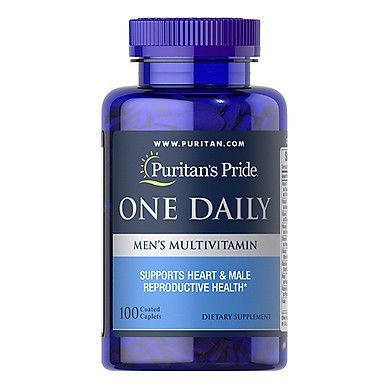  Thực Phẩm Chức Năng - Tăng Cường Sức Khỏe Cho Nam Giới Vitamin Và Khoáng Chất Puritan'S Pride One Daily Men'S Multivitamin (100 Viên) 