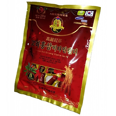  Kẹo Vitamin Hồng Sâm Hàn Quốc 200g 