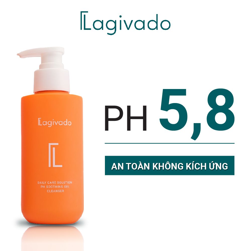 Sữa rửa mặt dành cho da dầu mụn, nhạy cảm Lagivado PH Soothing Gel Cleanser dịu nhẹ 200 ml