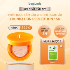 [Nhập mã LAGI100T12 giảm 100K] Phấn nước kiềm dầu, che khuyết điểm hoàn hảo Lagivado perfection cushion foundation - 15g