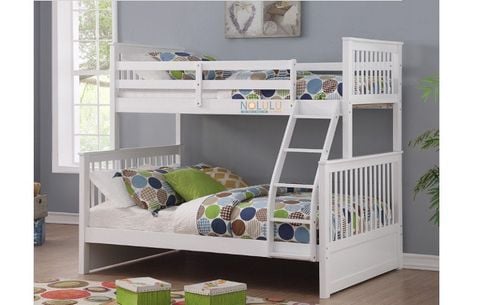 Giường Tầng K.Bed k ngắn kéo ( trắng )