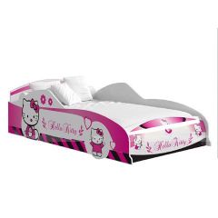 GIƯỜNG ĐƠN TRẺ EM Ô TÔ SỐ 9 IN HELLO KITTY (1m4)