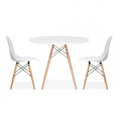 Bộ Bàn Tròn Veron 2 Ghế (Trắng)
