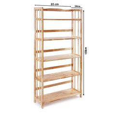 Kệ Sách 5 Tầng (Rộng 60cm) TỰ NHIÊN