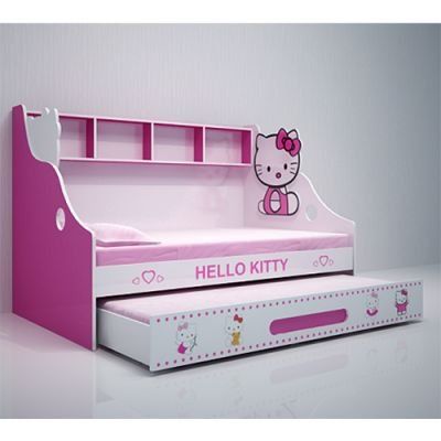 Giường Tầng Lùn Hello Kitty (1m4)