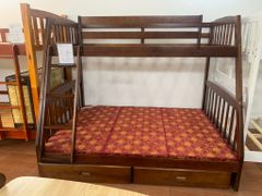 Giường Tầng Mango ( màu trắng ) (Cầu Thang Đổi Chiều)