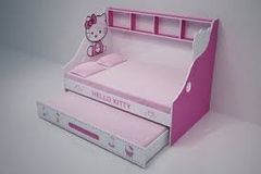 GIƯỜNG TẦNG LÙN HELLO KITTY (1m2)