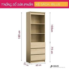 Tủ kệ trang trí phòng khách Billie