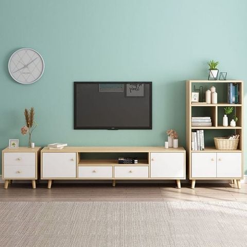 KỆ TI VI HIỆN ĐẠI + KỆ TRANG TRÍ - KTV - 023