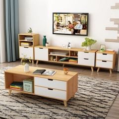 KỆ TI VI HIỆN ĐẠI + KỆ TRANG TRÍ - KTV - 023