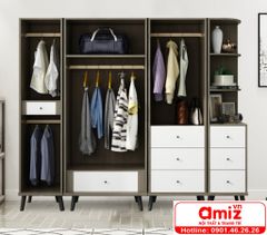 Tủ Áo Gỗ Công Nghiệp Hiện Đại AMIZ - 006