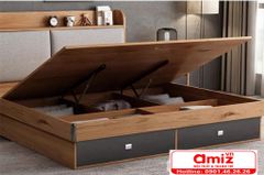 Giường ngủ nhỏ gọn phong cách Bắc Âu AMIZ- 016