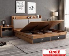 Giường ngủ nhỏ gọn phong cách Bắc Âu AMIZ- 016