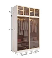 Tủ Quần Áo Nhôm Kính Hiện Đại TQA-086