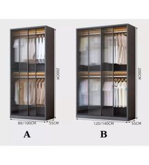 Tủ Quần Áo Kính Hiện Đại TQA-131