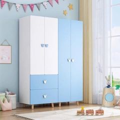 Tủ Quần Áo Trẻ Em Cao Cấp 1m60 Có Thể Tách Thành 2 Tủ Đơn Thương Hiệu Amiz- A61