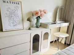 Bàn Trang Điểm Liền Tủ Tivi Cao Cấp AMIZ-001