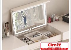 Bàn Trang Điểm Liền Tủ Tivi Cao Cấp AMIZ-001