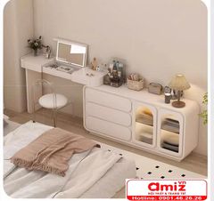 Bàn Trang Điểm Liền Tủ Tivi Cao Cấp AMIZ-001