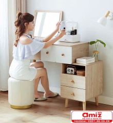 Bàn Trang Điểm Bằng Gỗ Phong Cách Bắc Âu AMIZ - 003
