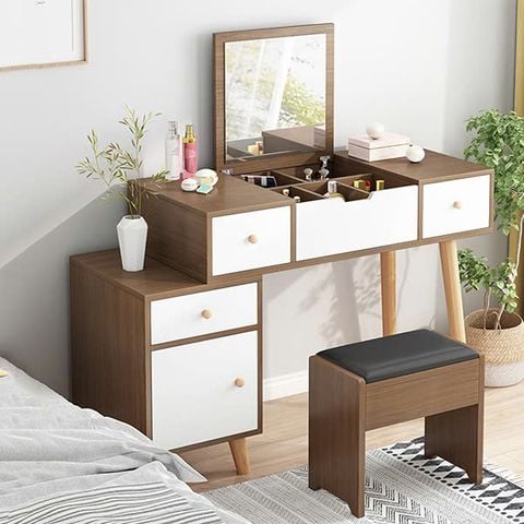 Bàn Trang Điểm Gương Lật Độc Đáo AMIZ-005