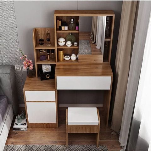 Bàn Trang Điểm Gỗ Đẹp Thiết Kế Sang Trọng Hiện Đại AMIZ-006