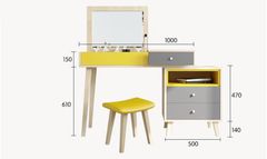 Bàn Trang Điểm Hiện Đại Kiểu Dáng Trẻ Trung AMIZ-014