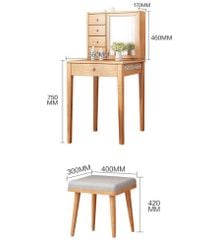 Bàn Trang Điểm Đẹp Kiểu Dáng Nhỏ Gọn AMIZ-015
