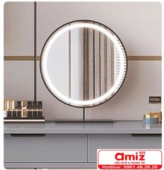 Tủ Trang Điểm Có Gương Gỗ Cao Cấp AMIZ-019