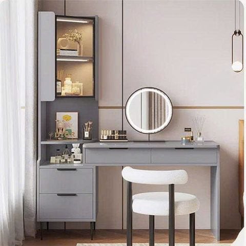 Tủ Trang Điểm Có Gương Gỗ Cao Cấp AMIZ-019
